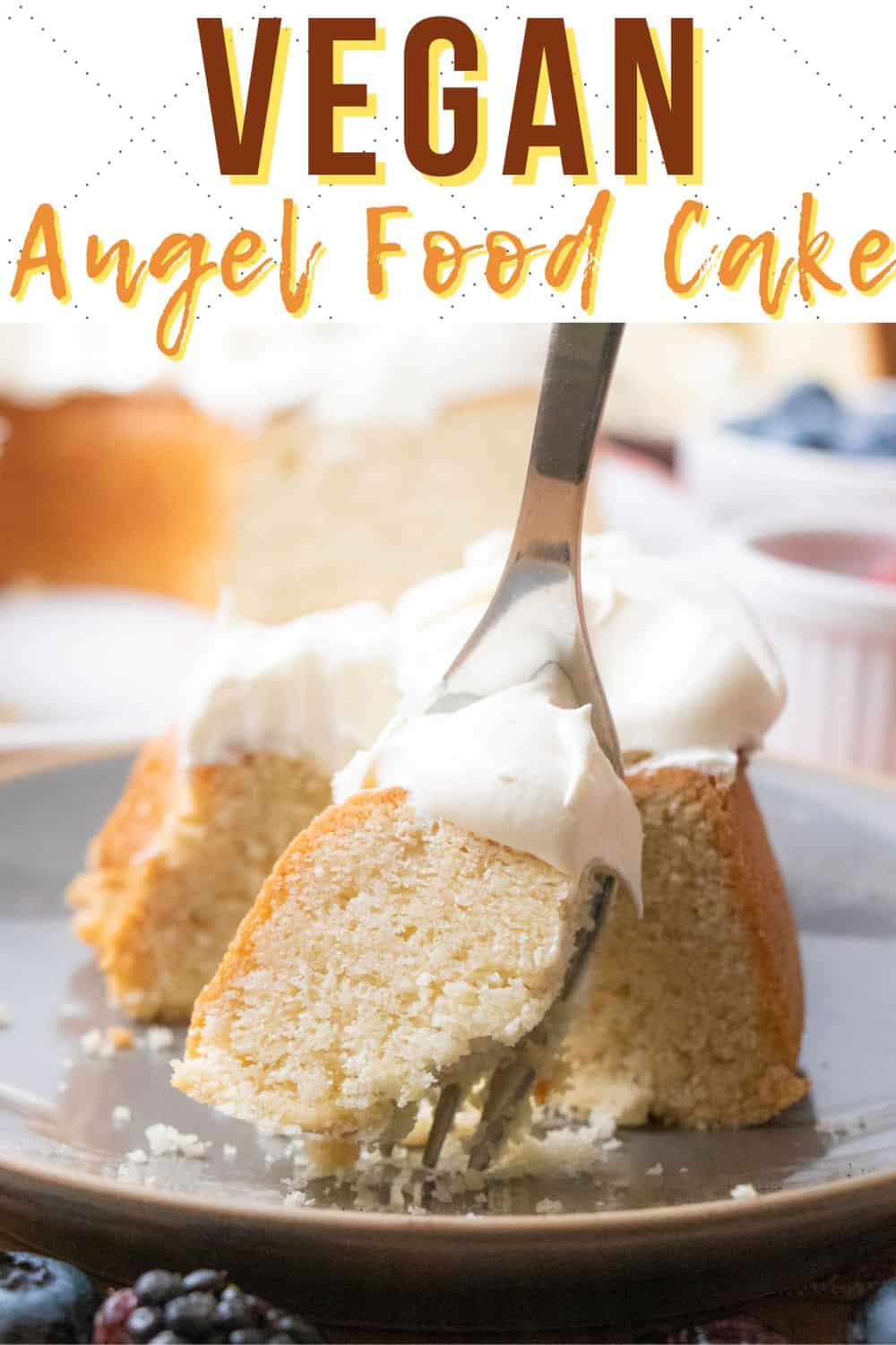 Vegan angel food cake recipe.