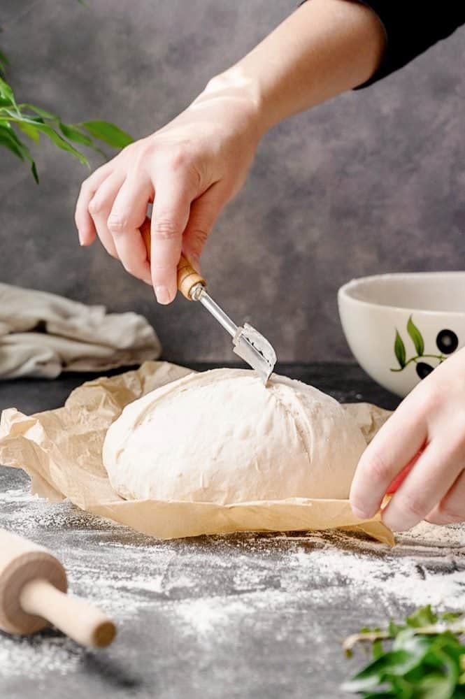 Bread lame cutting sourdough